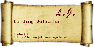 Linding Julianna névjegykártya